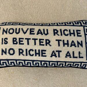 Furbish Studio Nouveau Riche Needlepoint Pillow